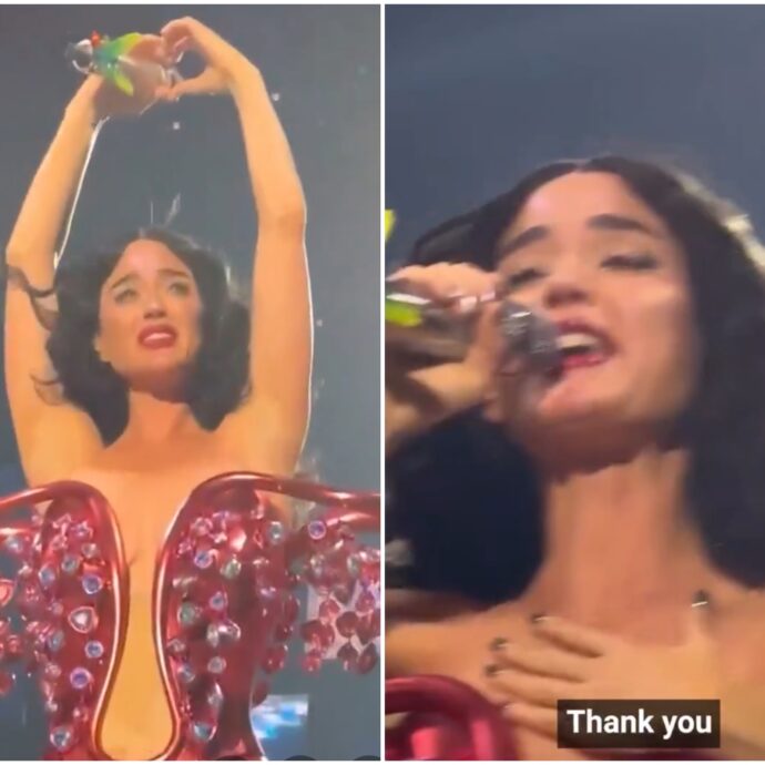 “Grazie per essermi stati vicino, significa tanto per me”: Katy Perry in lacrime nel concerto in Australia. Poi il piccolo incidente