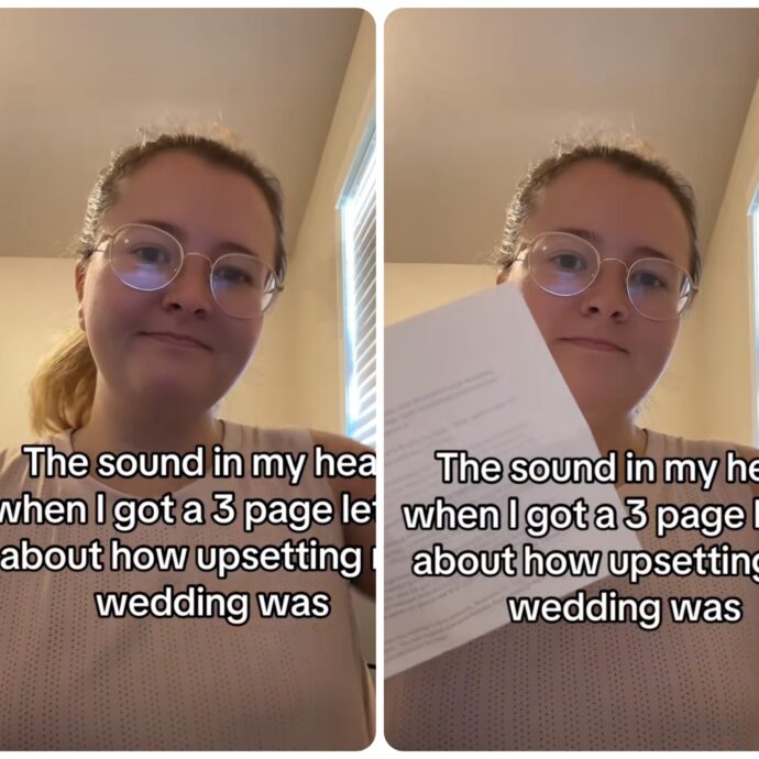 “Sono delusa dal tuo matrimonio”: sposa torna dalla luna di miele e si trova una lettera di lamentele di tre pagine da parte di un’invitata, la sua replica è virale su TikTok