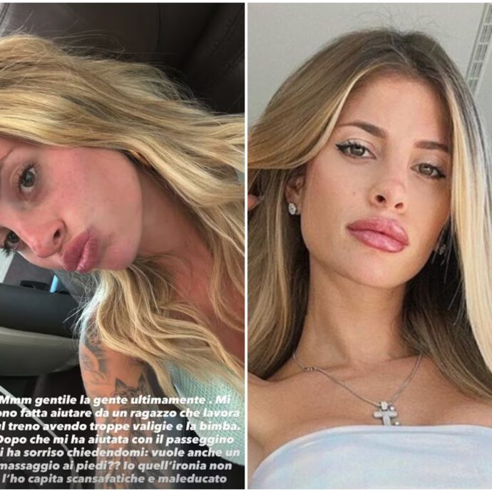 “Scansafatiche, maleducato. Gli ho chiesto aiuto con i bagagli e mi ha detto: ‘Vuole anche un massaggio ai piedi?'”: Chiara Nasti su tutte le furie con l’addetto del treno