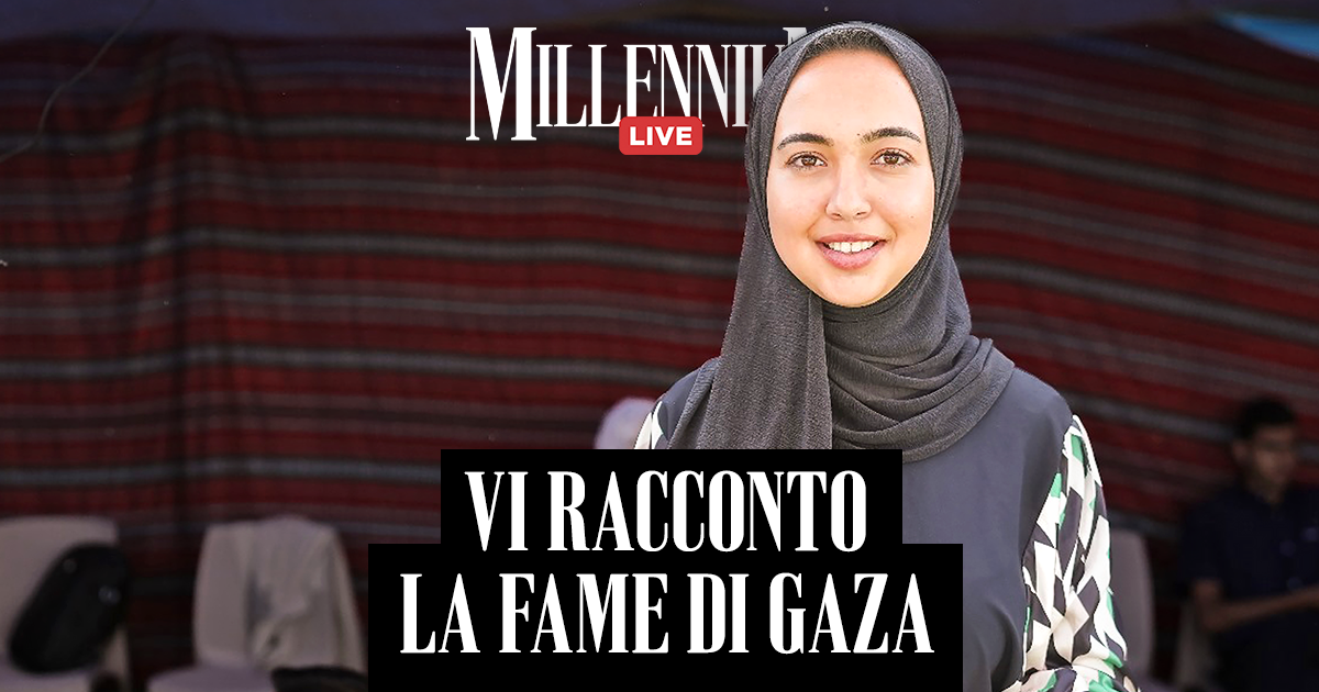 vi racconto la fame di gaza millennium live con aya ashour segui la diretta