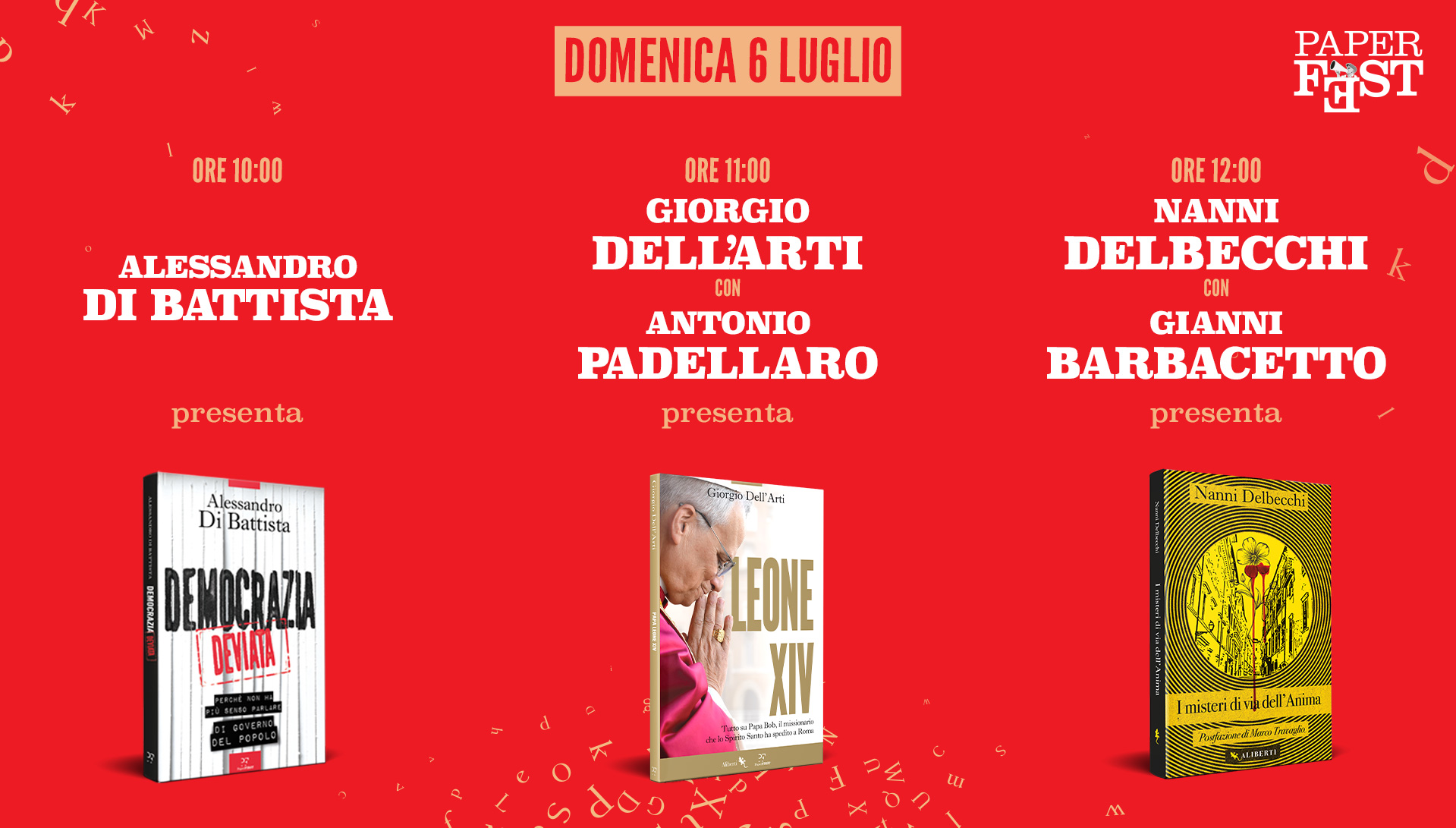 Paper Fest, libri in piazza. Live da Carrara con Di Battista, Dell’Arti con Padellaro e Delbecchi con Barbacetto