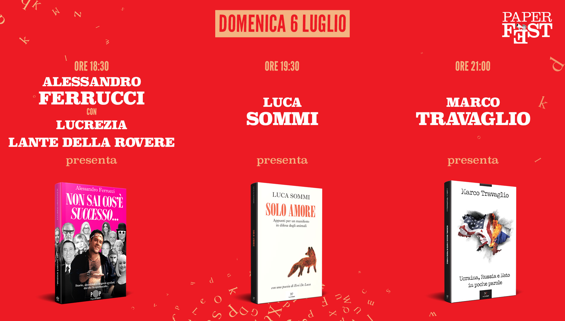 paper fest libri in piazza live da carrara con alessandro ferrucci luca sommi e marco travaglio