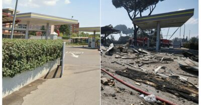 Copertina di Roma, l’esplosione di Via Gordiani – le immagini del distributore prima e dopo
