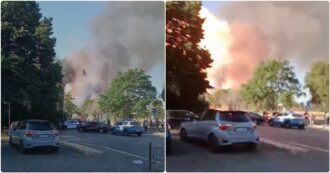 Copertina di Roma, il video dell’esplosione: prima il fumo, poi il boato e la fuga dei presenti