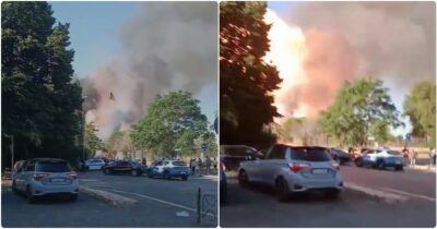 Copertina di Roma, il video dell’esplosione: prima il fumo, poi il boato e la fuga dei presenti