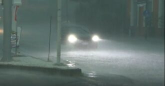 Copertina di Pioggia fitta e raffiche di vento: le immagini del nubifragio che si è abbattuto su Milano