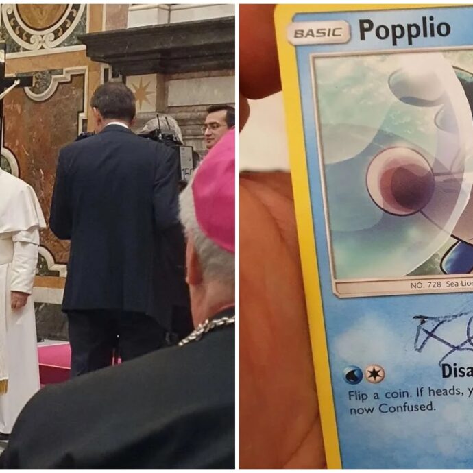 “Papa Leone XIV ha firmato la mia carta dei Pokemon Popplio”: l’autografo è diventato virale sul Web