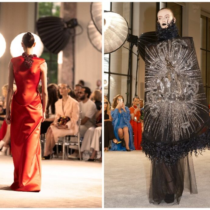 Schiaparelli, il futuro visto dallo specchio del passato. Daniel Roseberry: “Siamo sull’orlo di una catastrofe, non solo geopolitica ma anche nella moda”
