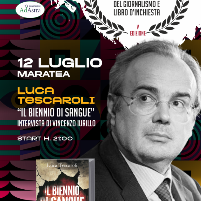 “Il biennio di Sangue”, in anteprima a Maratea il 12 luglio il nuovo libro del pm Tescaroli
