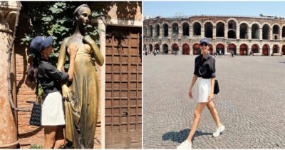 Copertina di “Rocío Munoz chiede l’aiuto a Giulietta per salvare il matrimonio con Raoul Bova”: l’attrice e modella avvistata a Verona