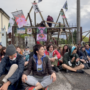 Copertina di A Vicenza ruspe e idranti contro il presidio No Tav: “Non distruggete il bosco. Il caldo è anche una nostra responsabilità”
