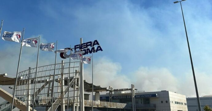 Incendio tra Roma e Fiumicino: fumo visibile da diversi quartieri della Capitale