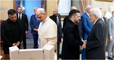Copertina di Il Papa incontra Zelensky: "Pronti a ospitare i colloqui di pace". Mattarella: "Auspico presto negoziati per ingresso Kiev in Ue" 