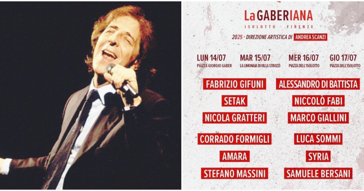 la gaberiana 2025 al via la terza edizione del festival diretto da andrea scanzi dal 14 al 17 luglio quattro giorni di incontri ecco gli ospiti