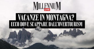 Copertina di Vacanze in montagna? Ecco dove scappare dall’overtourism. Millennium Live con Ferrari, Marzocchi e Portanova