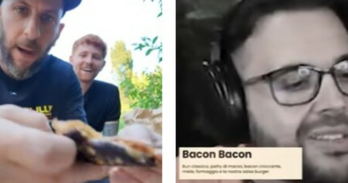 “Un hamburger troppo cotto, bacon per nulla croccante, un pelo”: Franchino Er Criminale recensisce il locale di CiccioGamer89. Lui risponde e minaccia querela