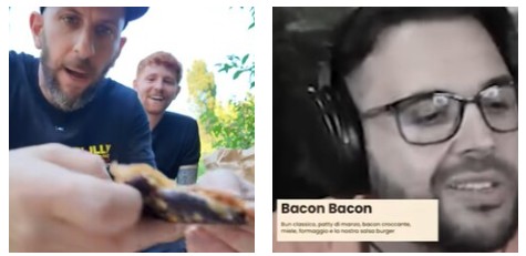 “Un hamburger troppo cotto, bacon per nulla croccante, un pelo”: Franchino Er Criminale recensisce il locale di CiccioGamer89. Lui risponde e minaccia querela “Un hamburger troppo cotto, bacon per nulla croccante, un pelo”: Franchino Er Criminale recensisce il locale di CiccioGamer89. Lui risponde e minaccia querela
