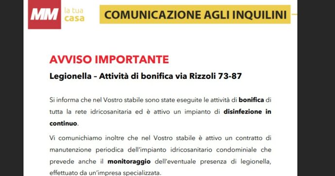 Milano, nove casi di legionella tra inquilini delle case popolari di via Rizzoli: sei ricoverati, morto un anziano