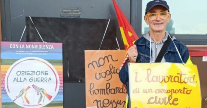 Sit-in per delegato Usb che denunciò le armi