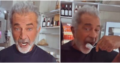 Copertina di “Sono Frank Sinatra, sono qui per la mozzarella di bufala”: Mel Gibson entra a sorpresa in un caseificio di Caserta, la gag è virale