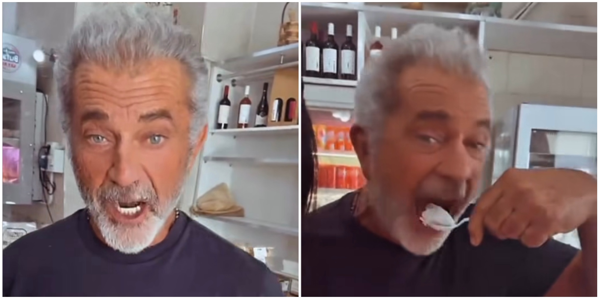 sono frank sinatra sono qui per la mozzarella di bufala mel gibson entra a sorpresa in un caseificio di caserta la gag 232 virale