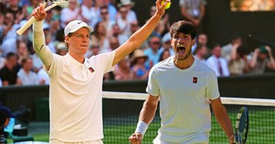 Copertina di Sinner-Alcaraz a confronto: il percorso a Wimbledon, la classifica, gli Slam vinti e i precedenti