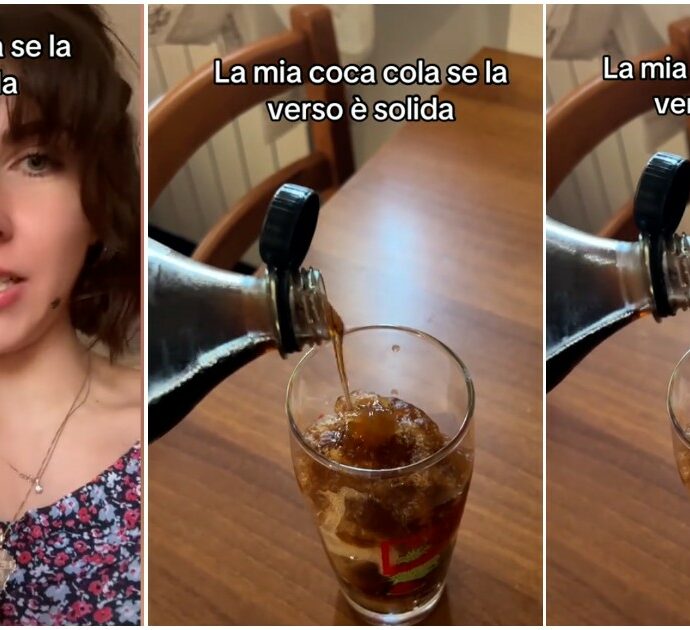 “Qualcuno deve spiegarmi questa cosa”: lo “strano” fenomeno successo a una tiktoker che si versa un bicchiere di Coca Cola. Ma c’è una spiegazione scientifica