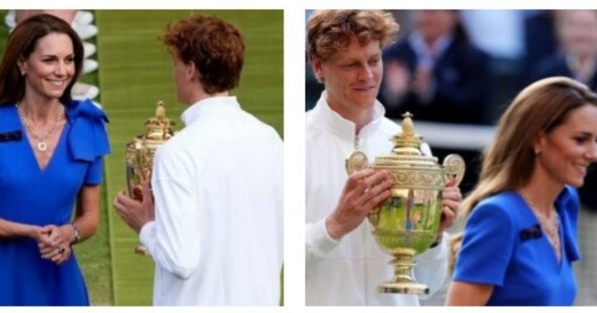 Kate Middleton sorridente (e quasi a disagio nel ricevere attenzione), incanta Wimbledon