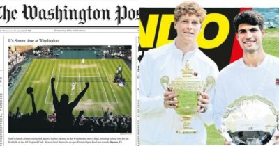 Copertina di “It’ Sinner time”, dalla prima pagina del Washington Post alla profezia di Marca: i quotidiani stranieri celebrano il trionfo a Wimbledon