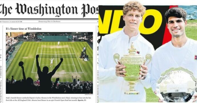 “It’ Sinner time”, dalla prima pagina del Washington Post alla profezia di Marca: i quotidiani stranieri celebrano il trionfo a Wimbledon