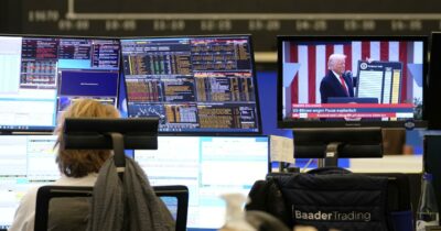 Copertina di I big della finanza Usa beneficiano delle giravolte di Trump. Utili in aumento con l’alta volatilità dei mercati