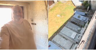 Copertina di “Almeno i vicini non ci daranno fastidio”: arrivano in hotel e scoprono che la camera è vista cimitero, il video della loro reazione è virale