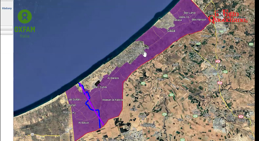 Gaza, la mappa di Oxfam: “Così Israele ha stipato due milioni di persone in pochi chilometri quadrati” Gaza, la mappa di Oxfam: “Così Israele ha stipato due milioni di persone in pochi chilometri quadrati”
