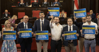 Copertina di “Dimissioni, Sala liberi Milano”: bagarre in consiglio comunale dopo l’inchiesta sull’urbanistica – Video