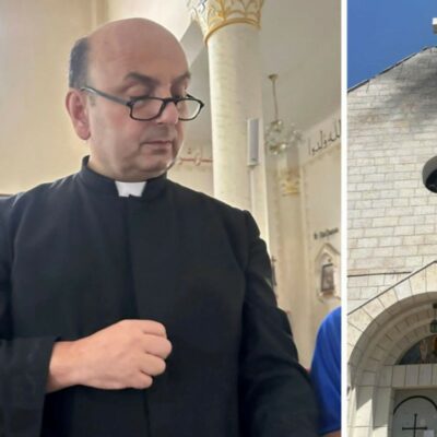 Copertina di Raid israeliano sulla Chiesa della Sacra Famiglia: Meloni s’indigna, ma firma ancora l’intesa con Tel Aviv