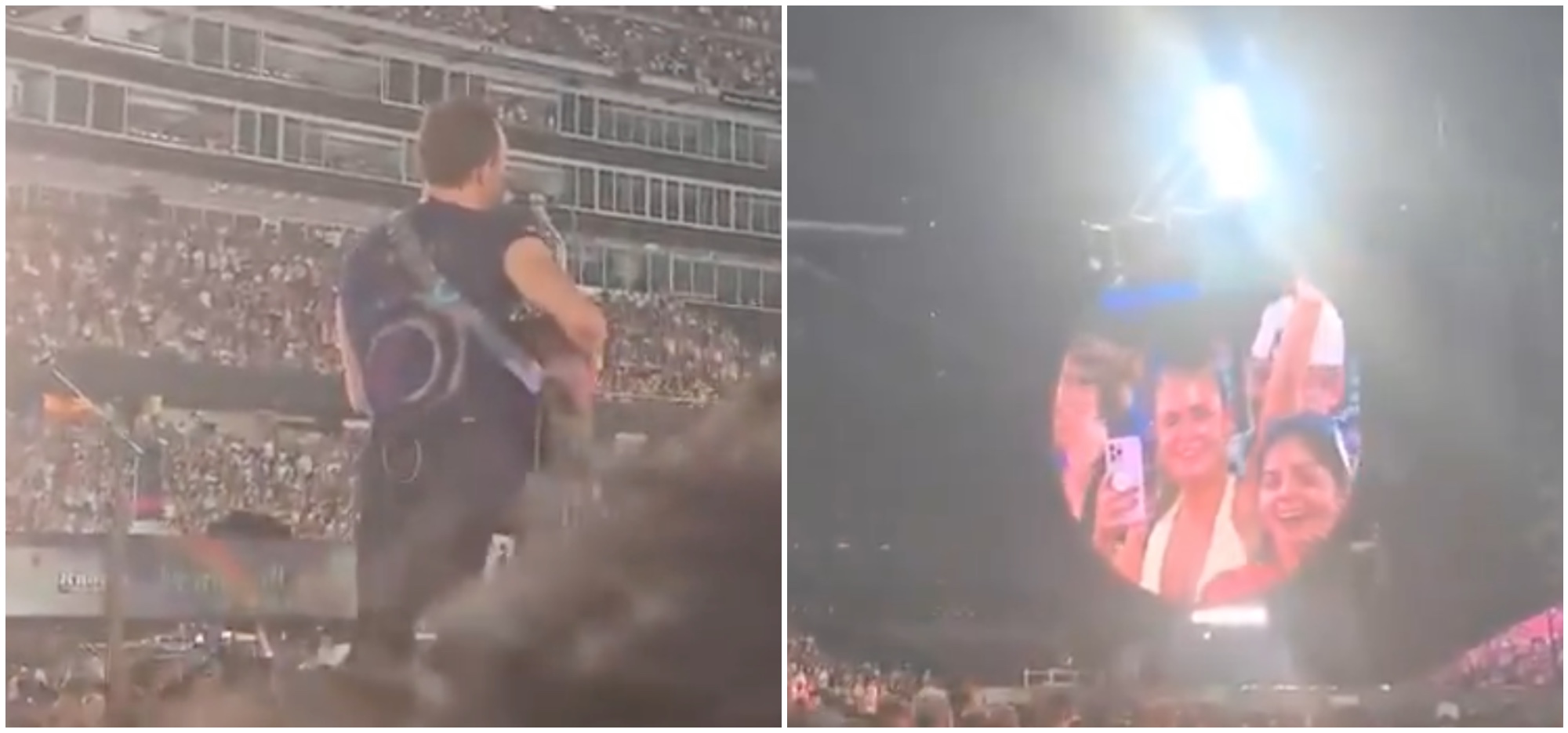 voi due siete regolari la kiss cam inquadra una nuova coppia e chris martin dei coldplay ci scherza