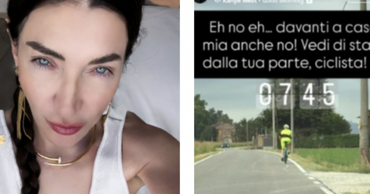 Elisabetta Franchi a due mesi dall’incidente (e dalle polemiche) di nuovo con il telefono mentre guida e una frase al ciclista: “Vedi di stare dalla tua parte”