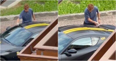 Copertina di Sinner lava a mano la sua Ferrari 812 Competizione: il video diventato virale sui social