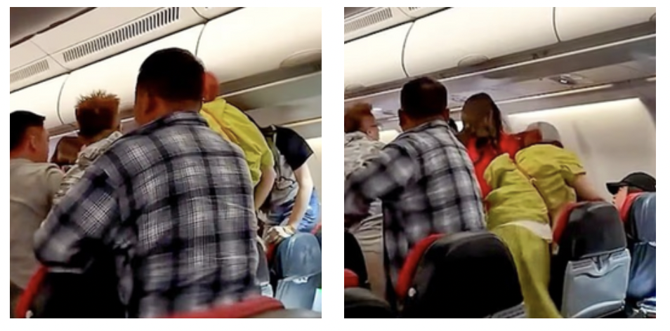 scoppia una rissa a bordo dopo il decollo il caos in volo l8217uomo ha chiesto a tre ragazze di non parlare a voce alta da l236 232 partito tutto