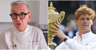 Copertina di “Un soufflé per il Re”: Bruno Barbieri celebra la vittoria di Jannik Sinner a Wimbledon con un piatto a base di carote