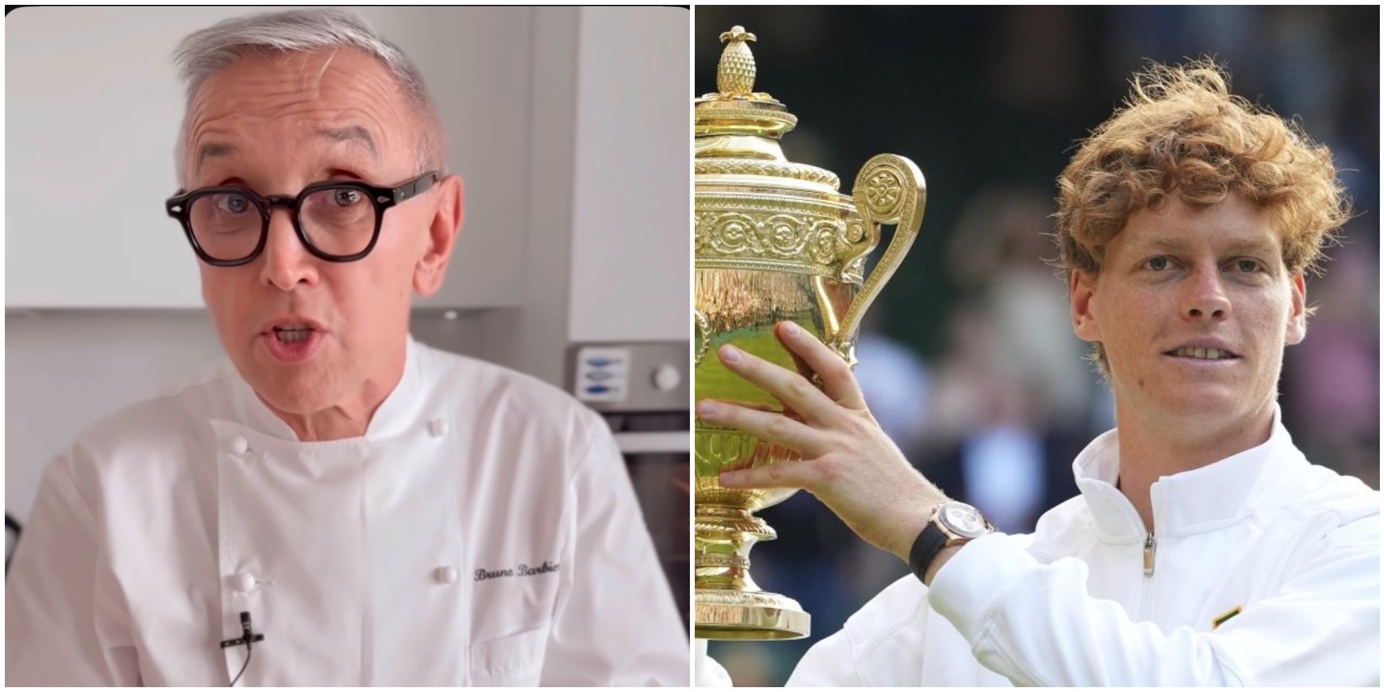 “Un soufflé per il Re”: Bruno Barbieri celebra la vittoria di Jannik Sinner a Wimbledon con un piatto a base di carote