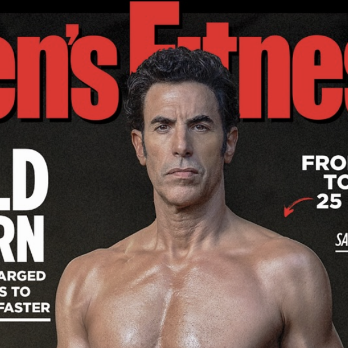 Trasformazione choc, fisico scultoreo e addominali bene in vista: Sacha Baron Cohen irriconoscibile per il ruolo del supercriminale Mefistofele della Marvel