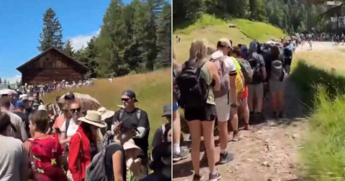 “Come formiche in coda, tutta colpa di Tim Cook e di Apple”: centinaia di persone in fila per salire sul Seceda, esplode la rabbia dei residenti per l’overtourism sulle Dolomiti