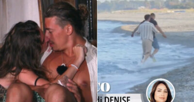 Copertina di “Amo più il cane di lei”: a Temptation Island Simone tradisce Sonia baciando la tentatrice, Marco scappa dal villaggio