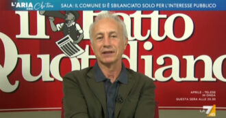 Copertina di Travaglio a La7: “Sul caso Milano il Fatto è arrivato prima della procura, altro che copiare le carte come dice qualche scemo”