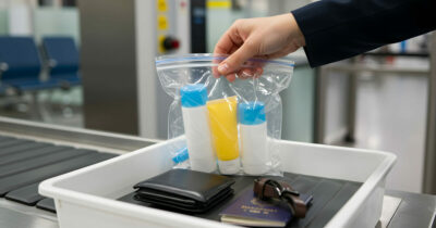 Copertina di Addio al limite dei 100 ml per i liquidi nei bagagli a mano: via libera da subito. La novità è valida in 7 aeroporti italiani