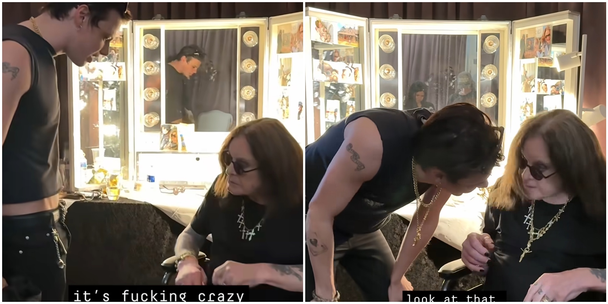 200 la cosa pi249 preziosa che possiedo ozzy osbourne e il crocifisso ricevuto da yungblud prima dell8217ultimo concerto il video del passaggio del testimone 232 virale
