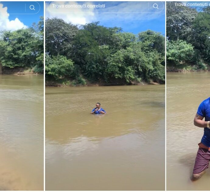 Giornalista racconta la scomparsa di una 13enne in un fiume e inciampa per caso sul corpo: la scoperta in diretta video