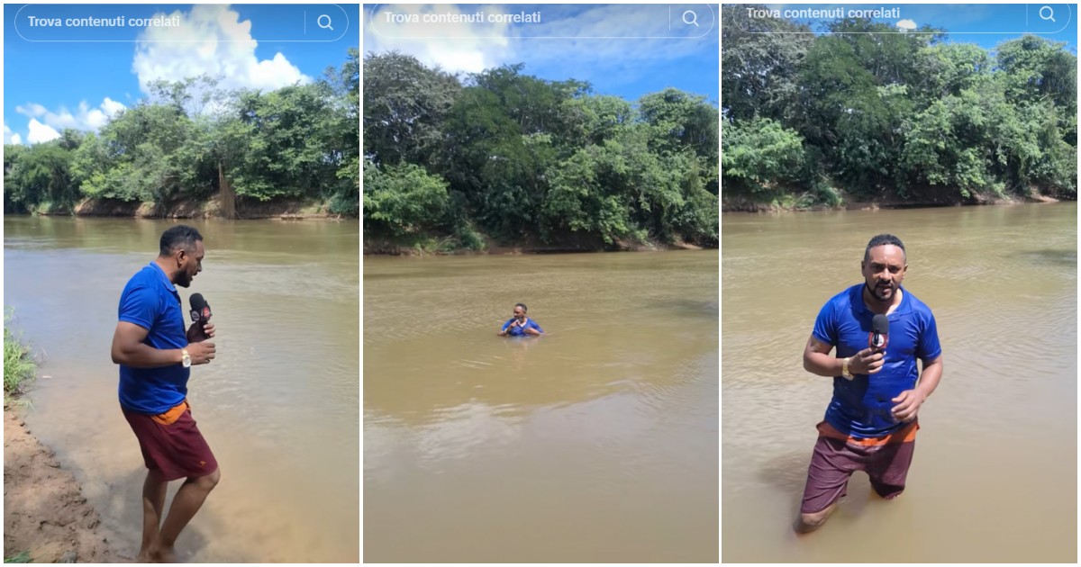 Giornalista racconta la scomparsa di una 13enne in un fiume e inciampa per caso sul corpo: la scoperta in diretta video