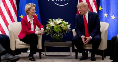 Copertina di Dazi, Von der Leyen vedrà Trump domani. Verso l’intesa al 15%, ma il tycoon non molla